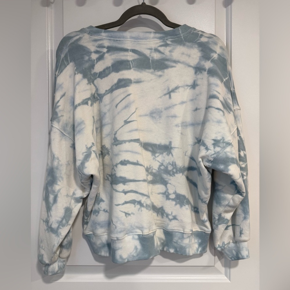 PISTOLA Misha Women’s Blue Tie Dye Crew Neck Pullover Sweatshirt Small - Picture 3 of 5